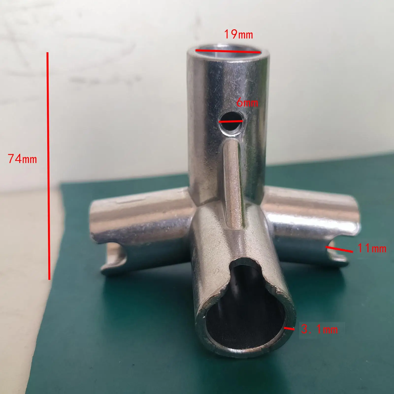 Pengganti Konektor Jaring Bulu Tangkis Perak Portabel Kokoh Mudah Dirakit untuk Halaman Latihan Hiburan Olahraga Luar Ruangan Taman