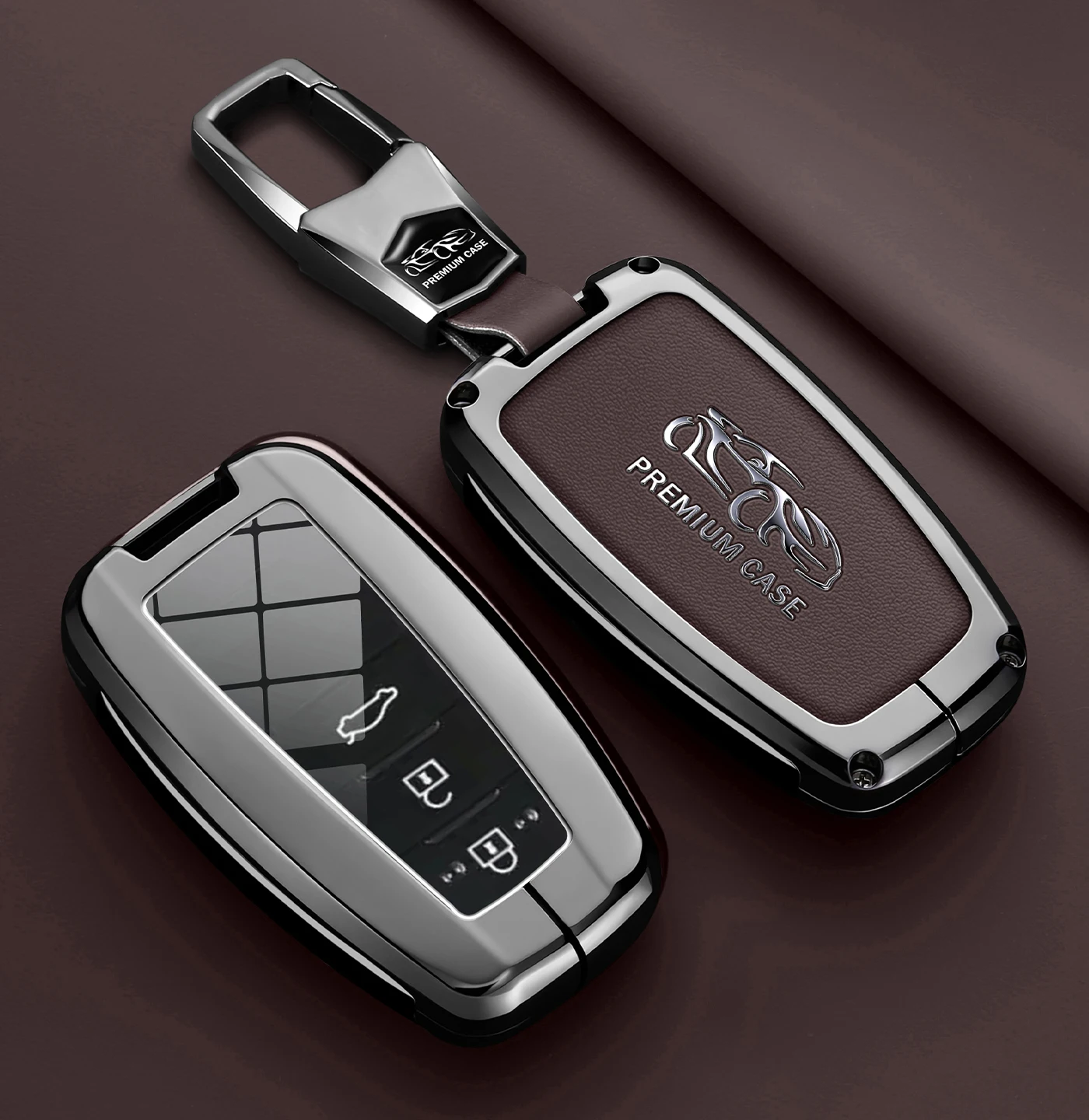 Key Case Compatible with Toyota Corolla Camry Levin RAV4 Venza Avalon Highlander Alphard and Rina Car Key Chains and Accessories