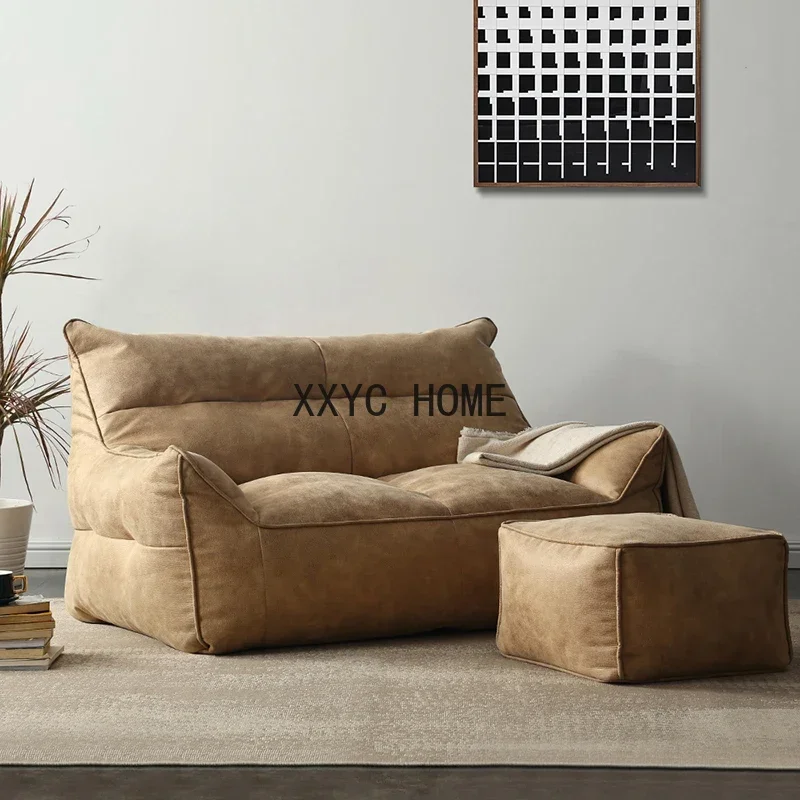 Luie Bank, Dubbele Tatami, Bonen Zandzakken, Stof Kunst Balkon, Sofa, Kleine Unit Slaapkamer
