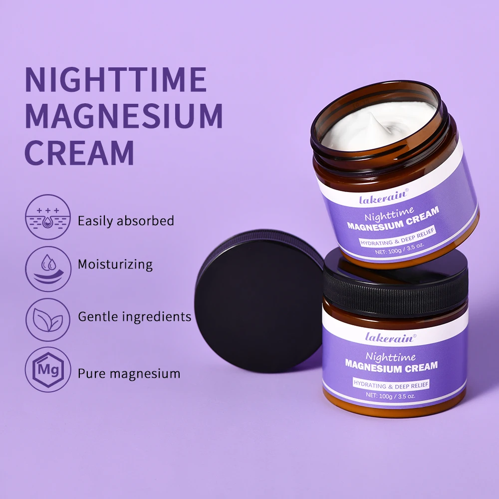 غسول المغنيسيوم الليلي كريم المغنيسيوم الخزامى الساقين الأسلحة العناية بالصدر المعونة الطبيعية للنوم العميق مرطب بعد إصلاح الشمس #3