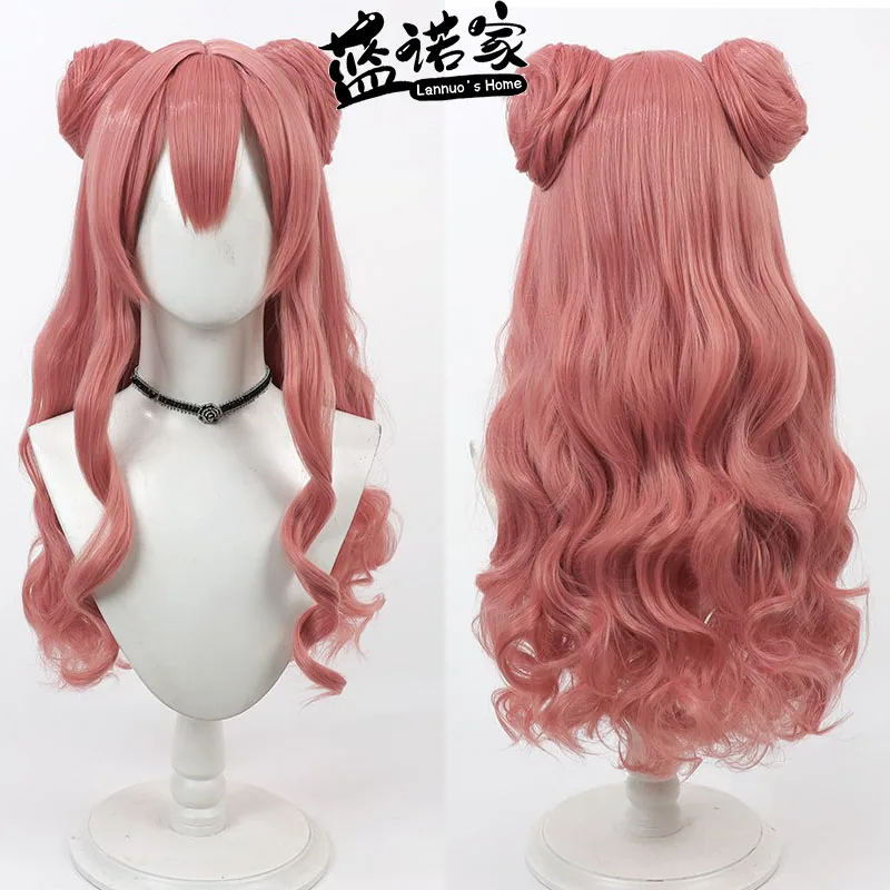 أنيمي خمسة صناديق من موموي ايري كوس شعر مستعار تأثيري هالوين كرنفال الدعائم الطرف الشعر الاصطناعية ألياف مقاومة للحرارة + غطاء شعر مستعار