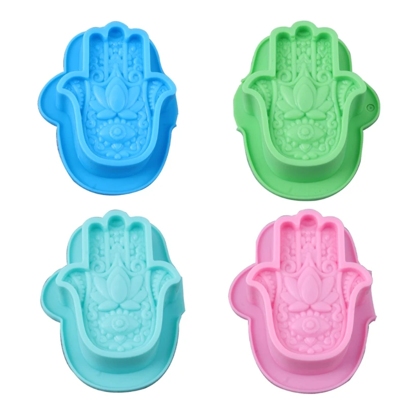 Non-toxic Handmade Cake Soap Silicone Mould for DIY Craft Making Interior Decoration Hand Silicone Mold Hand of Fatima