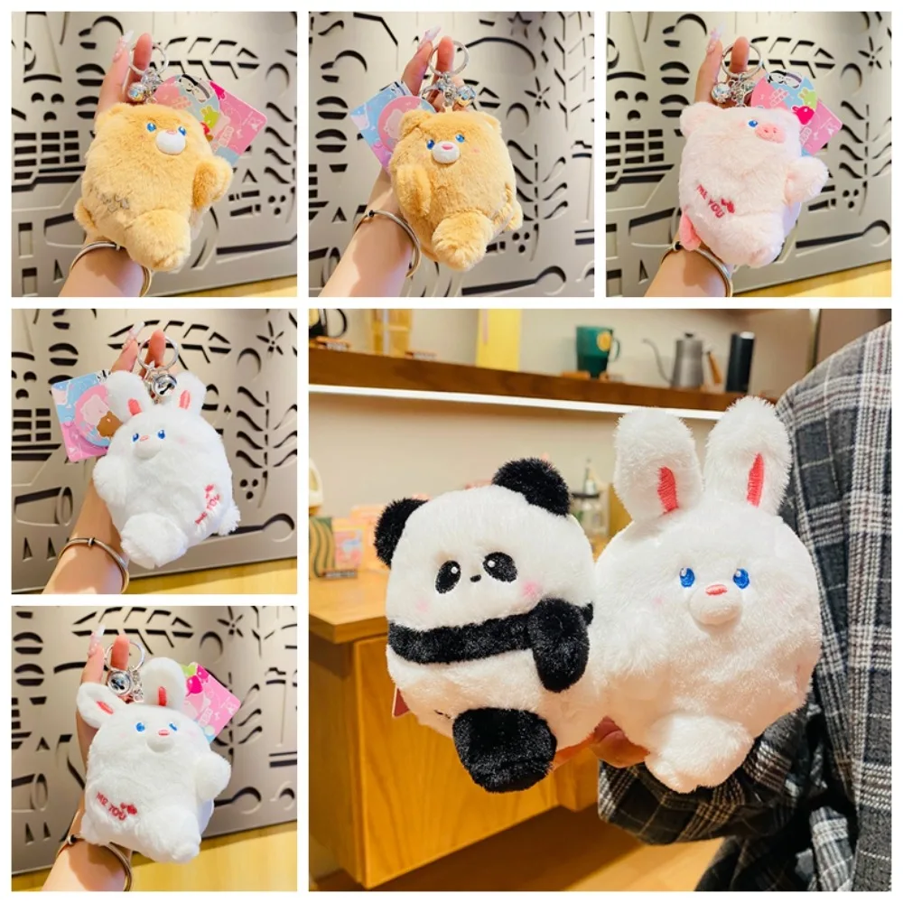 

Magnetic Absorption Magnetic Attraction Rabbit Keychain Sticker Face Doll Stuffed Magnet Stuffed Plush Keyring 10cm