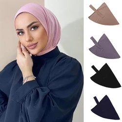 Muslim WomenTurkish Ready to Wear Hijab with Snap  Fastener Muslim Headscarf Bonnet Jersey Modal HIjab  Caps with Button Turban