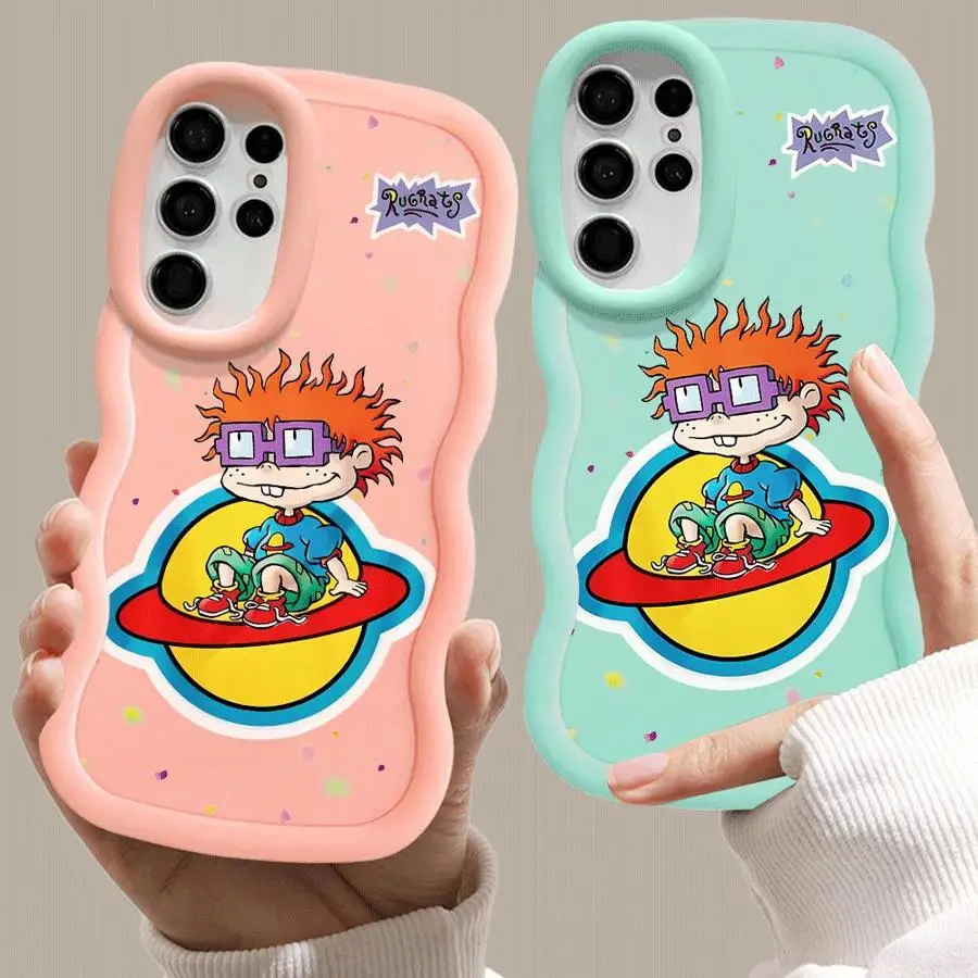 

Чехол для телефона с рисунком R-Rugrats для Samsung Galaxy S23 S24 Ultra S21 S20 FE S23 S22 Plus 4G 5G, мягкий чехол