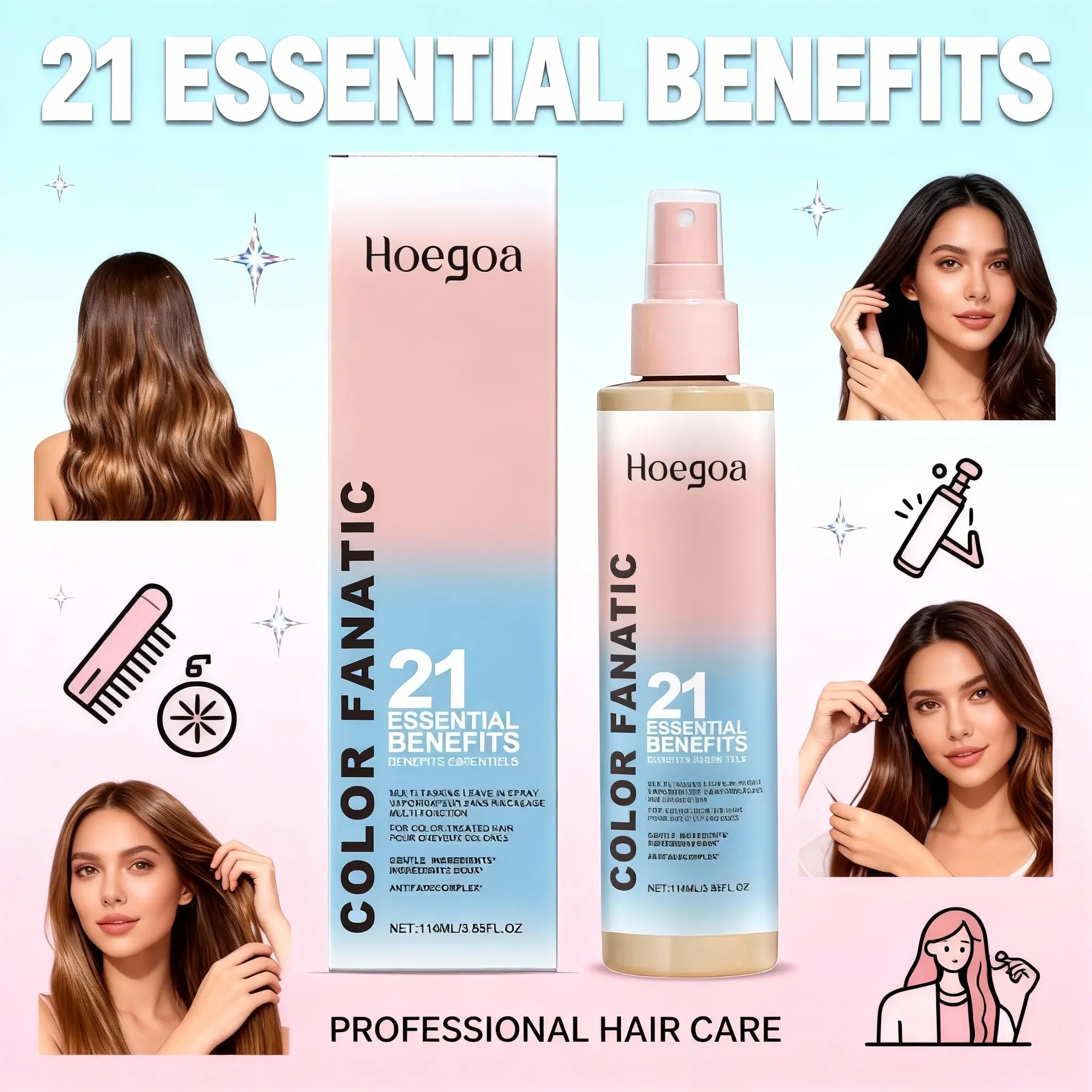 

Термозащитный спрей для лечения цвета волос, термозащита, защита от вьющихся волос, несмываемый кондиционер, уход за волосами