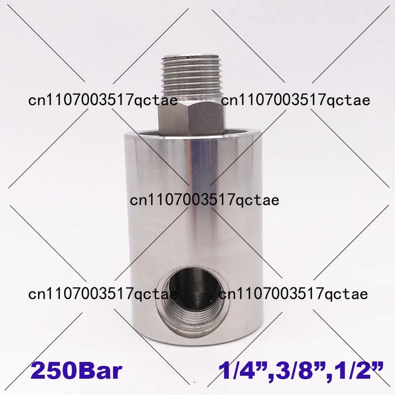 

Поворотный шарнир высокого давления 250 бар, 50 об/мин, резьба 1/4 3/8 1/2 дюйма, вращающийся фитинг из нержавеющей стали 304 для воды, масла, газа
