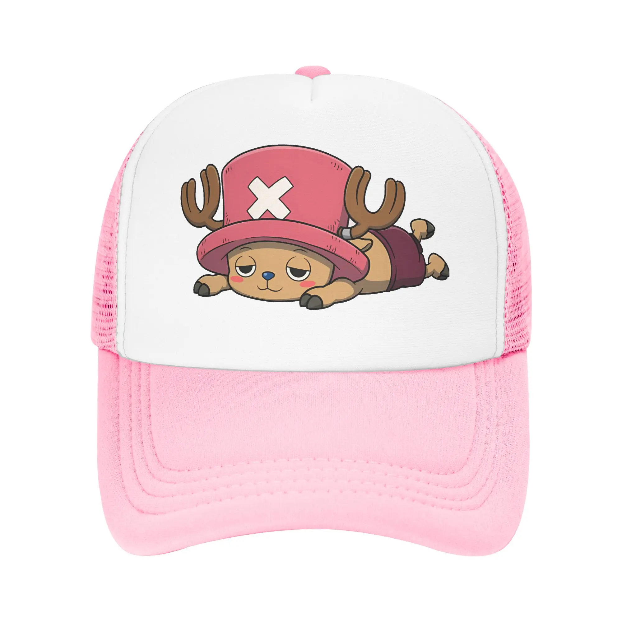 luffy Cartoon Anime Tony Tony Chopper Mesh Sun Hats  Tennis Skate Sun Visor Baseball Caps Unisex Men Classic Print Hip Hop Hats