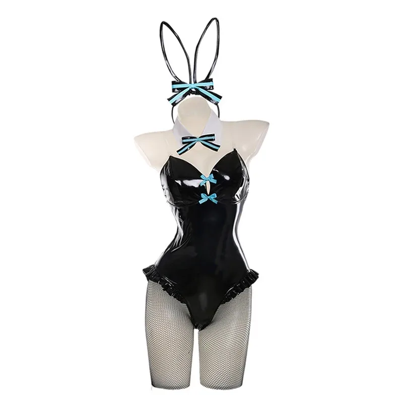 

CySexy Mikkuuu 16th Anniversary Cosplay Costume Girl Cute Uniforms Dress Mikuu Lovely Cosplay Jumpsuit And Wig Halloween Bunny G