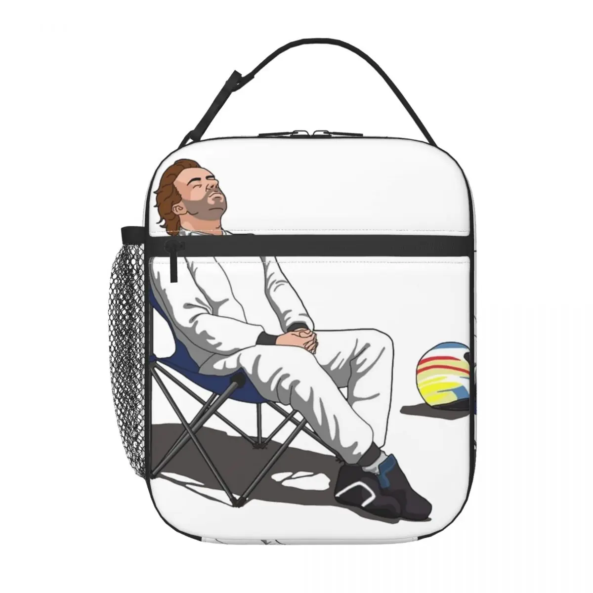 فرناندو ألونسو 14 سباق اسبانيا حقيبة الغداء مانعة للتسرب حاوية الغداء حقيبة حرارية حمل علب الاغذية كلية السفر الغذاء حقائب اليد