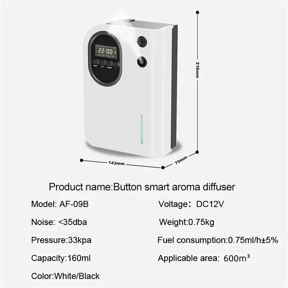 Aromatherapy Essential Oil Fragrance Diffuser For Hotel Air Fresheners Smart Essential Oil Machine Oil Diffuser Fragrance Device