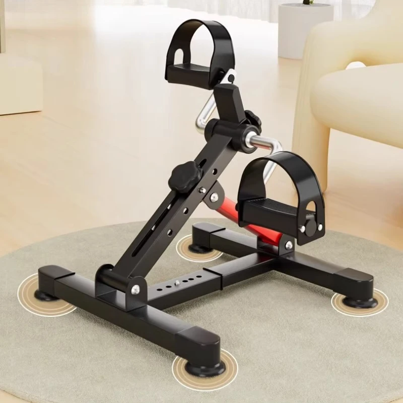 Mini Pedal Exerciser Exercise Bike Indoor Under Desk Bike Pedal Exerciser for Elderly Leg Rehabilitation Home Fitness Equipment
