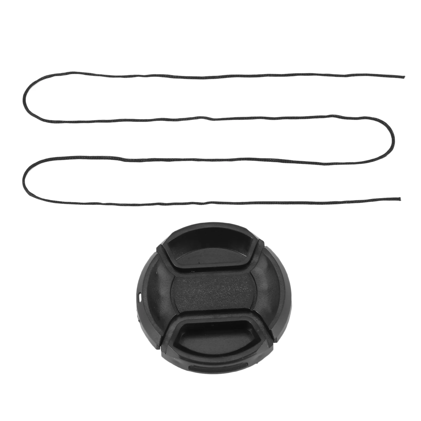 L77A Univeral 49mm Center Pinch Front Lens Cap for DSLR Camera
