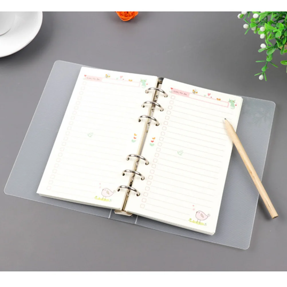 

Transparent B5 File Folder Plastic Material Easy Open Close Round Rings for Document Storage Organization Office School