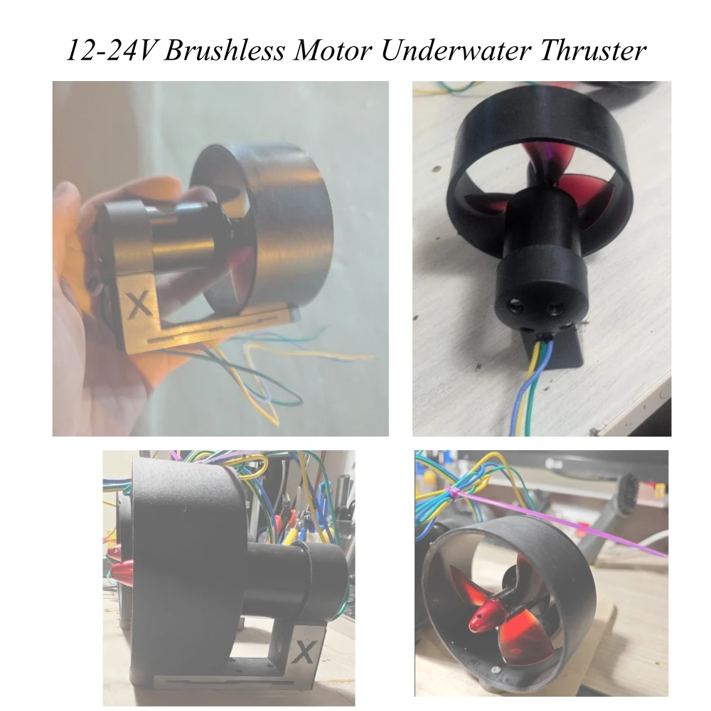 

Подводный движитель для моделей судов, 12-24В, бесщеточный двигатель, 3-лопастной пропеллер, запчасти и аксессуары для радиоуправляемых лодок