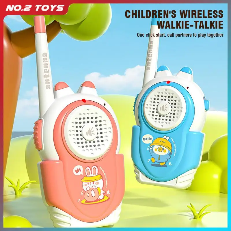 1 Pair Children's Walkie-Talkies Parent-child Interactive Toys 500M Intercom Machine Kids Wireless Pagers Outdoor Game Toys Gift