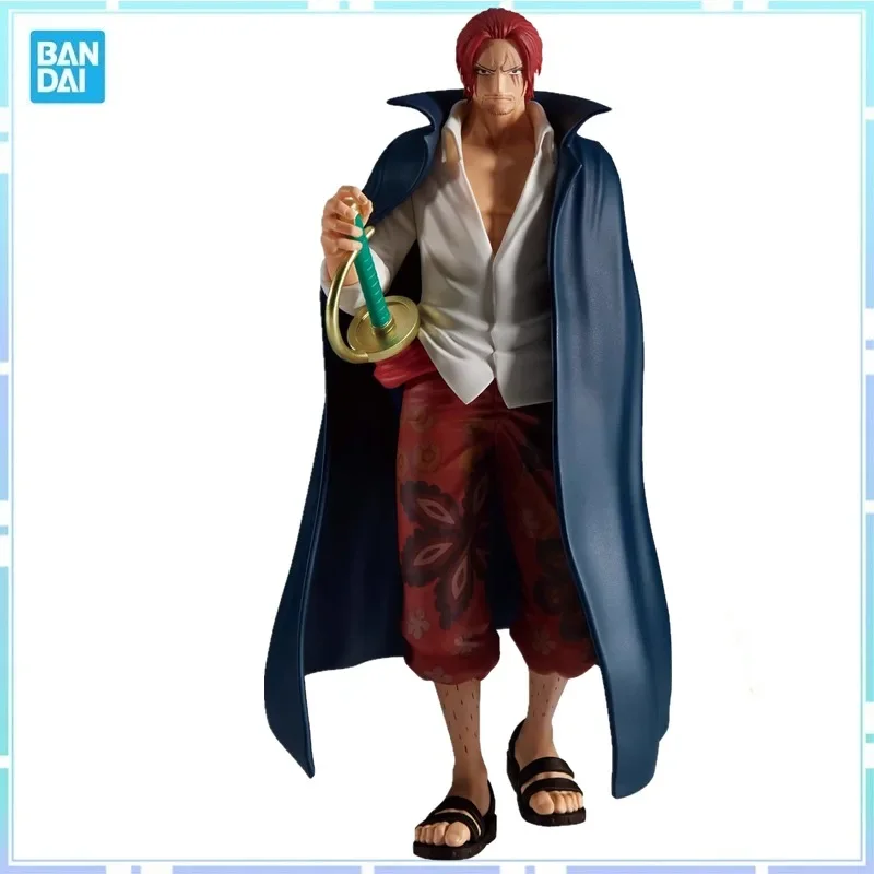 Bandai Original Banpresto Anime One Piece THE Set Sail Shanks PVC Action Figure Model Collection Toys birthday christmas gift