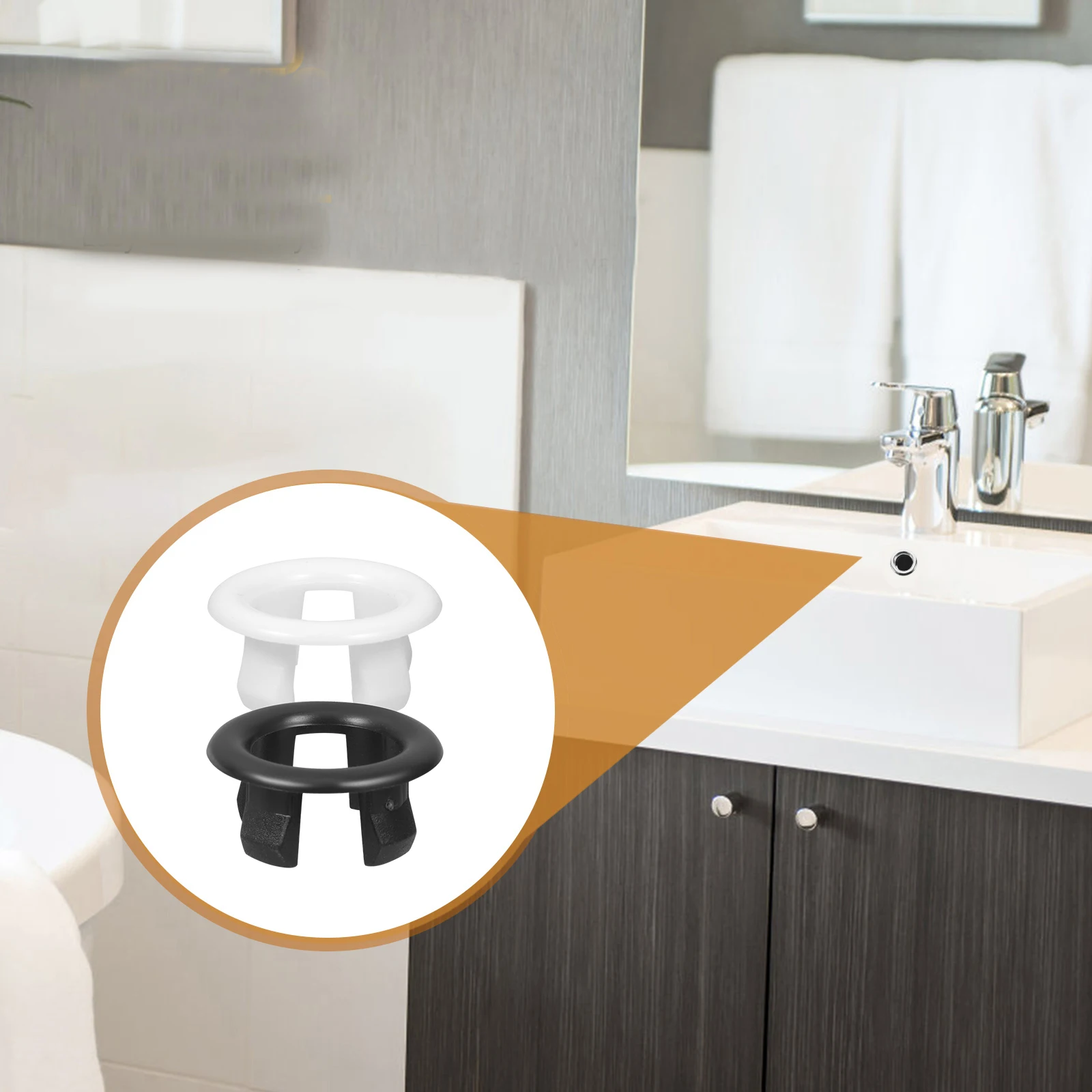 10 قطعة تجاوز حلقة بالوعة حوض للحمام اكسسوارات حوض الاستحمام غطاء للصرف غسل تجاوز حلقة الكسوة للاستخدام المنزلي فندق #6
