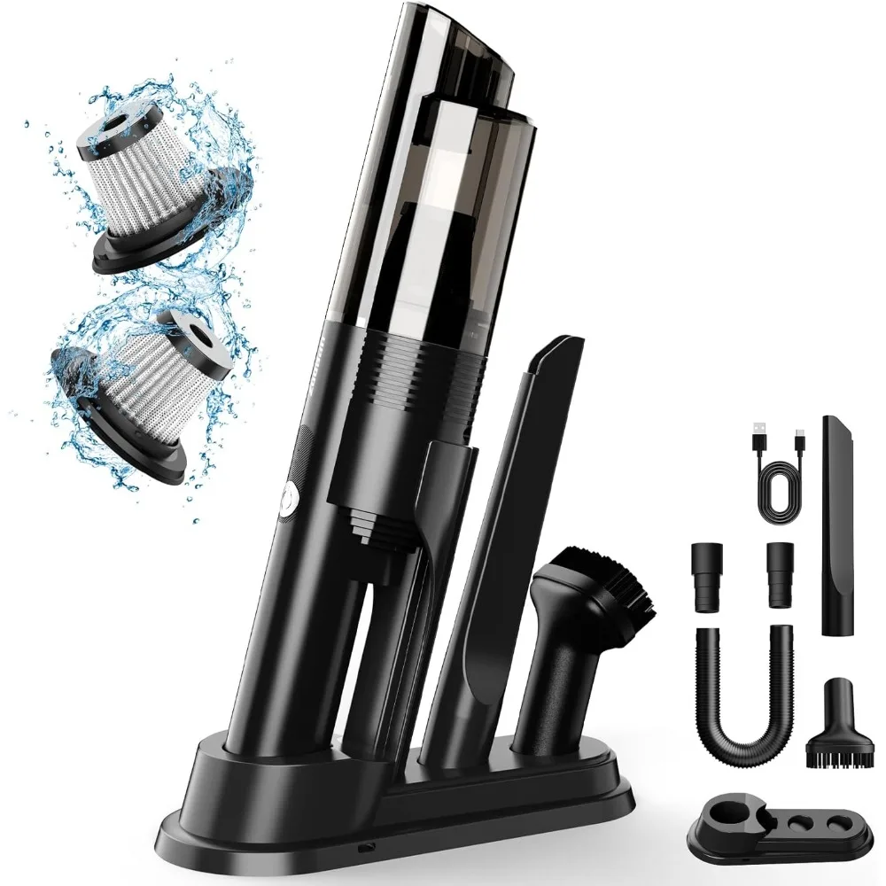 

Handheld Vacuum Cordless, Portable Car Vacuum with 2-Speed, 10KPA Powerful Suction Vacuum Cleaner with Charging Dock, Lightweigh