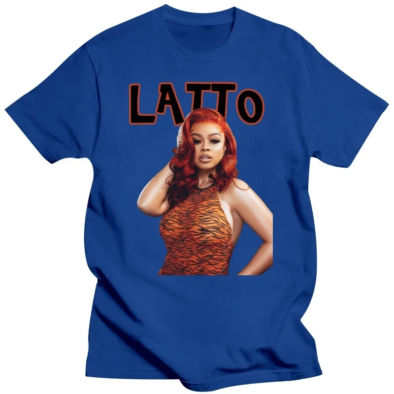 Latto Female rapper t shirt   harajuku  oversized t shirt  graphic t shirts  men clothing  streetwear