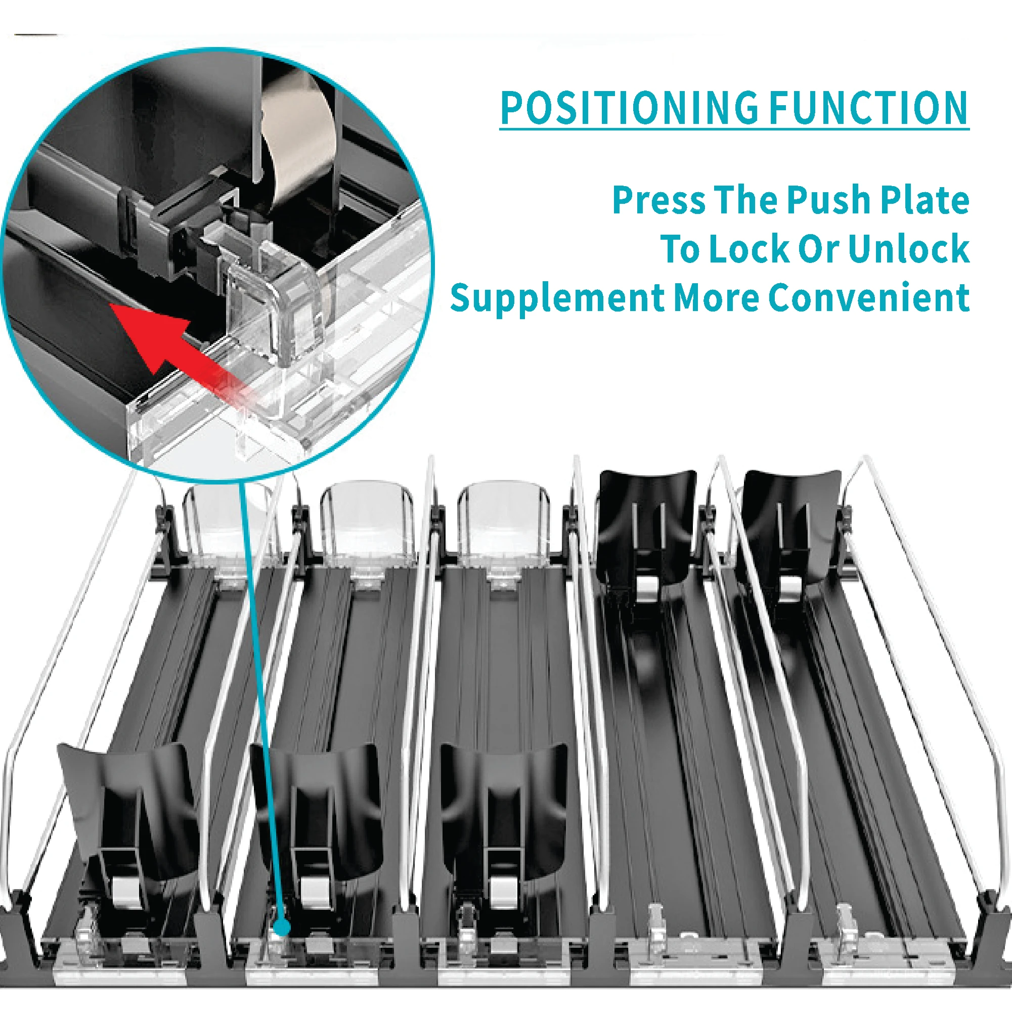 

Разборная прозрачная подставка для напитков в супермаркете, стеллаж для хранения банок в холодильнике, штабелируемый органайзер для банок