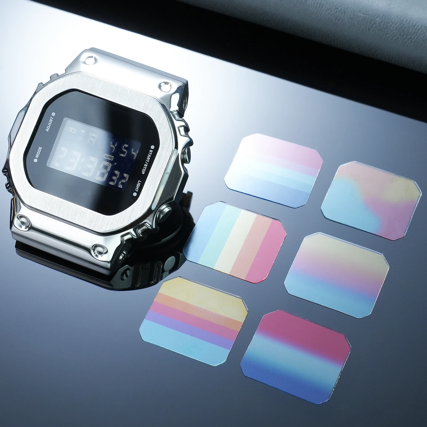 For Casio DW-5600 GW-B5600 GW-M5610 GM-5600 GMW-B5000 Watch Modified Color Film DIY Modding Protective Sticker Replacement Pars