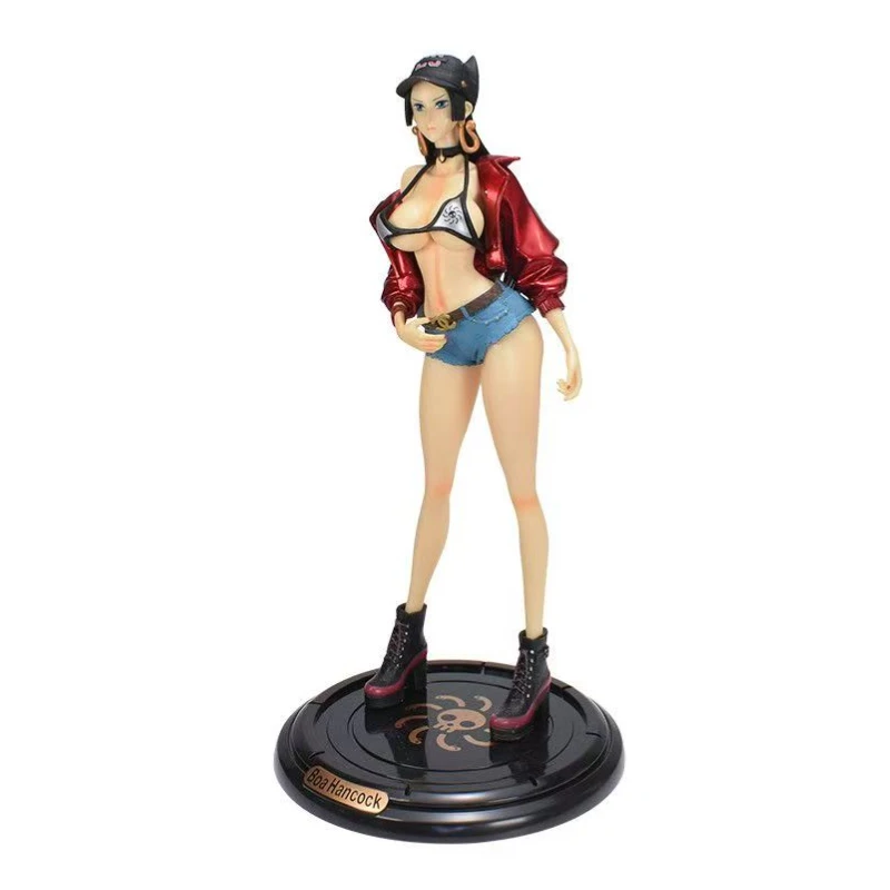 Sexy figurines 34CM Empress Handmade GK Trendy Brand Han Cook Red Cowboy Costume Anime Peripheral Model Ornament Male Gift model