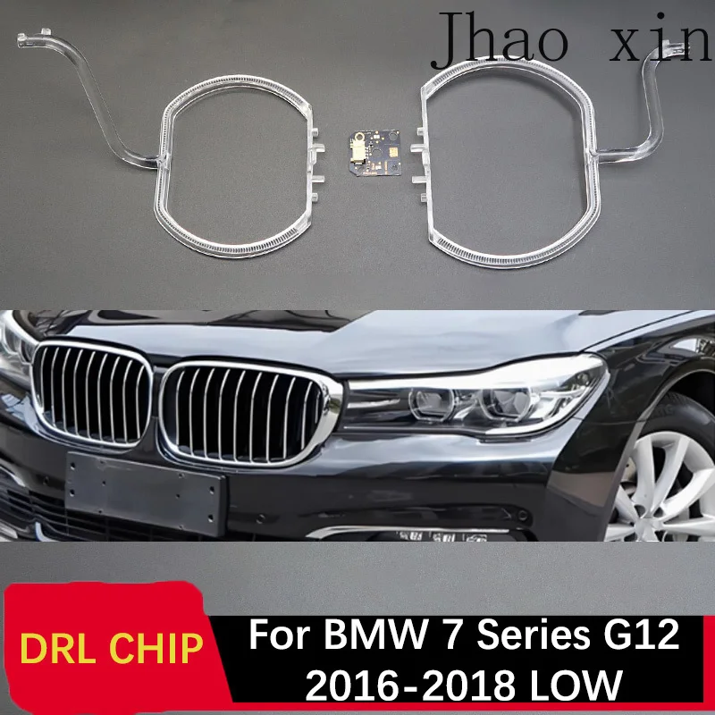 bmw-7シリーズ-g12-車用ヘッドライト-drlチップチューブ-ホワイトライト-エンジェルアイ回路基板-2016-2018-low-drlチューブ用フロントライトバラスト