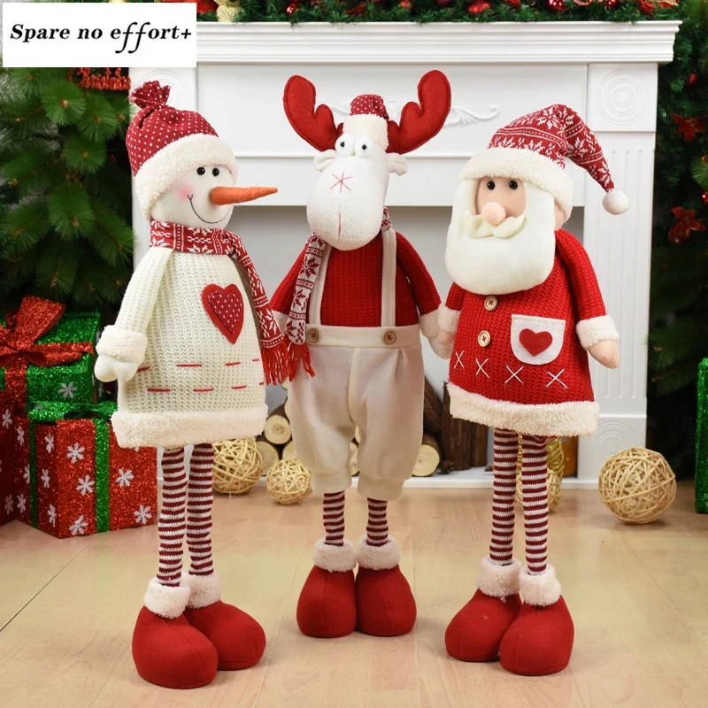 Christmas Decoration for Home Santa Claus Snowman Reindeer Doll Ornaments Pendant Xmas New Year Gift Regalos De Navidad for Home