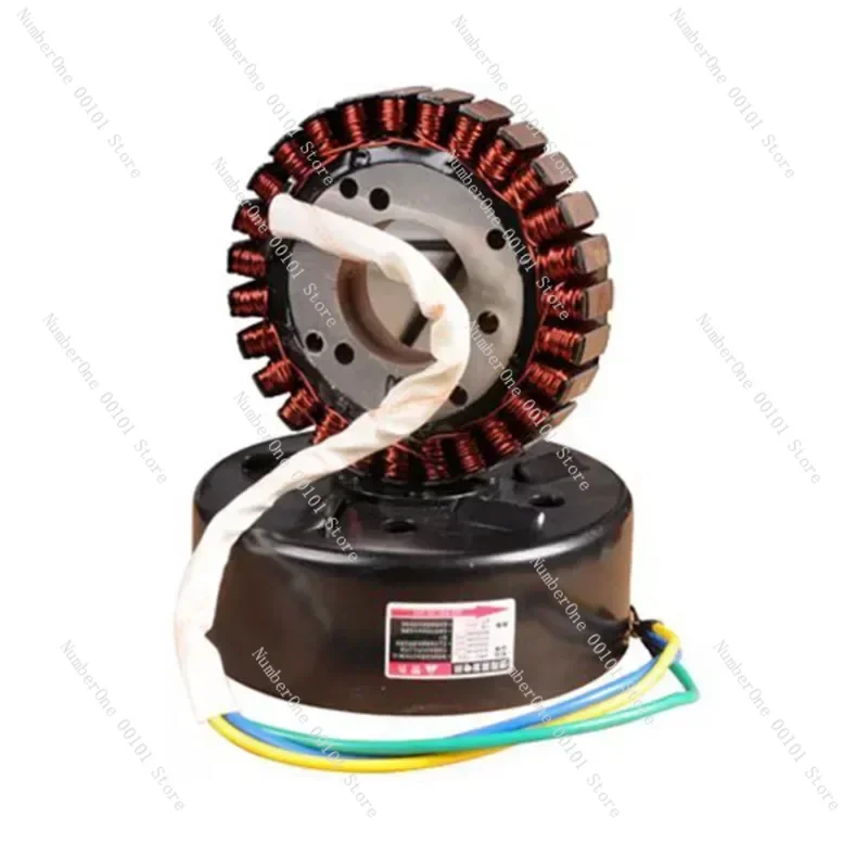 High Power Motor Stator 3000W 5000W, 27 Slot Copper Coil Rotor Assembly for 48V 72V Systems, E-Scooter Parts