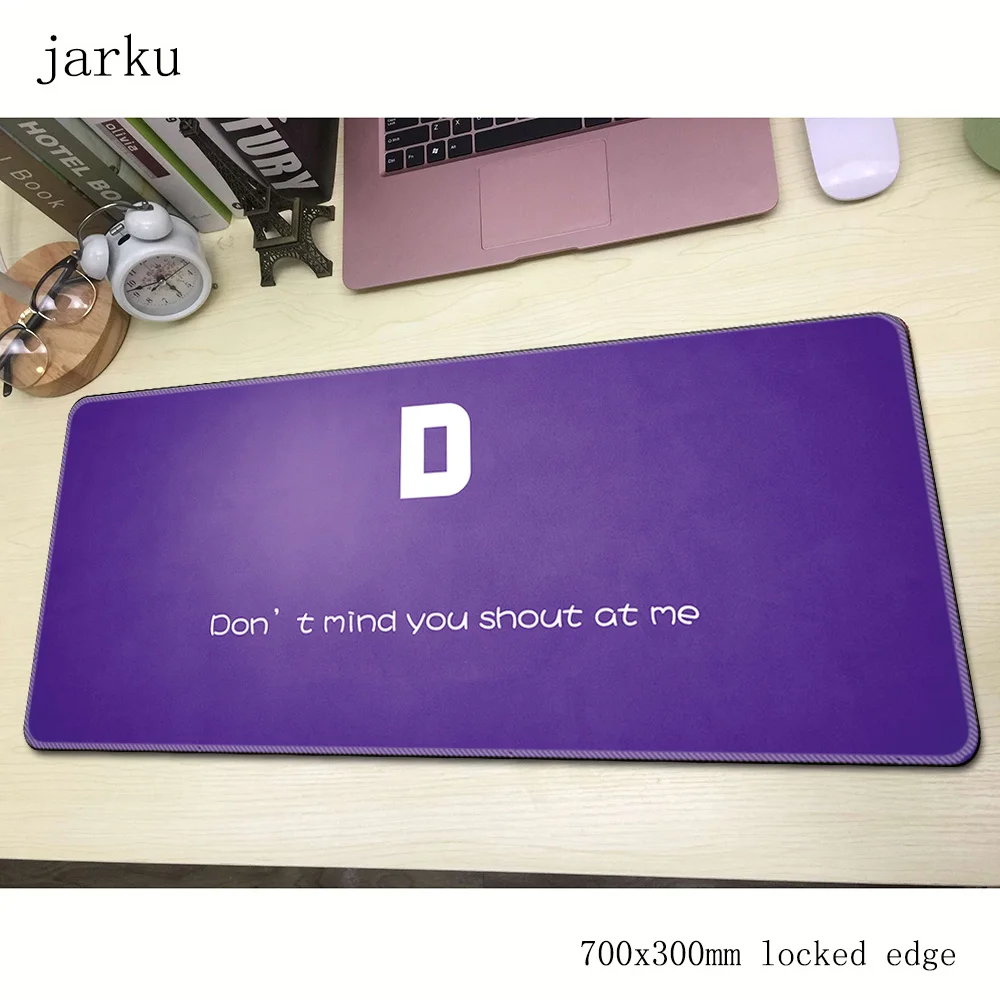 Letter pad mouse thick computer gamer mouse pad 700x300X2MM padmouse locked edge mousepad gadget anime desk mats