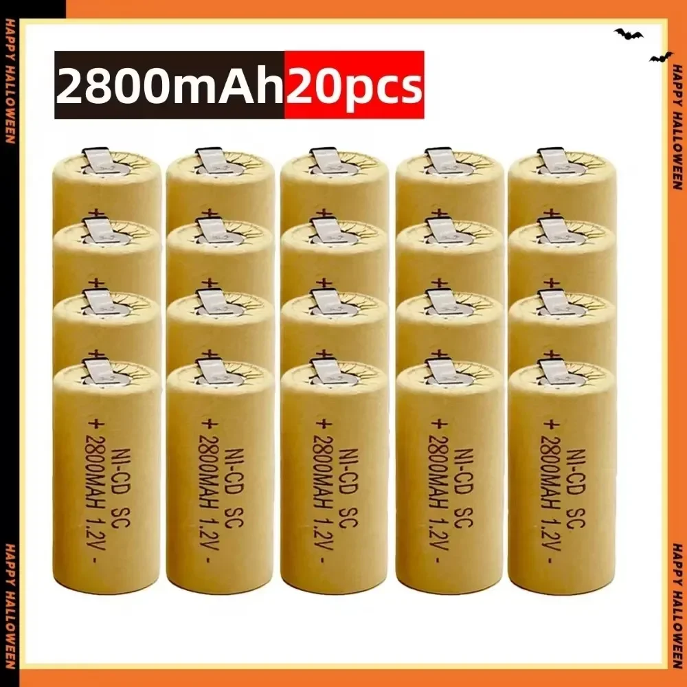 

2800mAh Ni-Cd Rechargeable Battery for Makita Bosch Hitachi and DeWalt Power Tools, Screwdriver Battery, 1.2V, High Quality