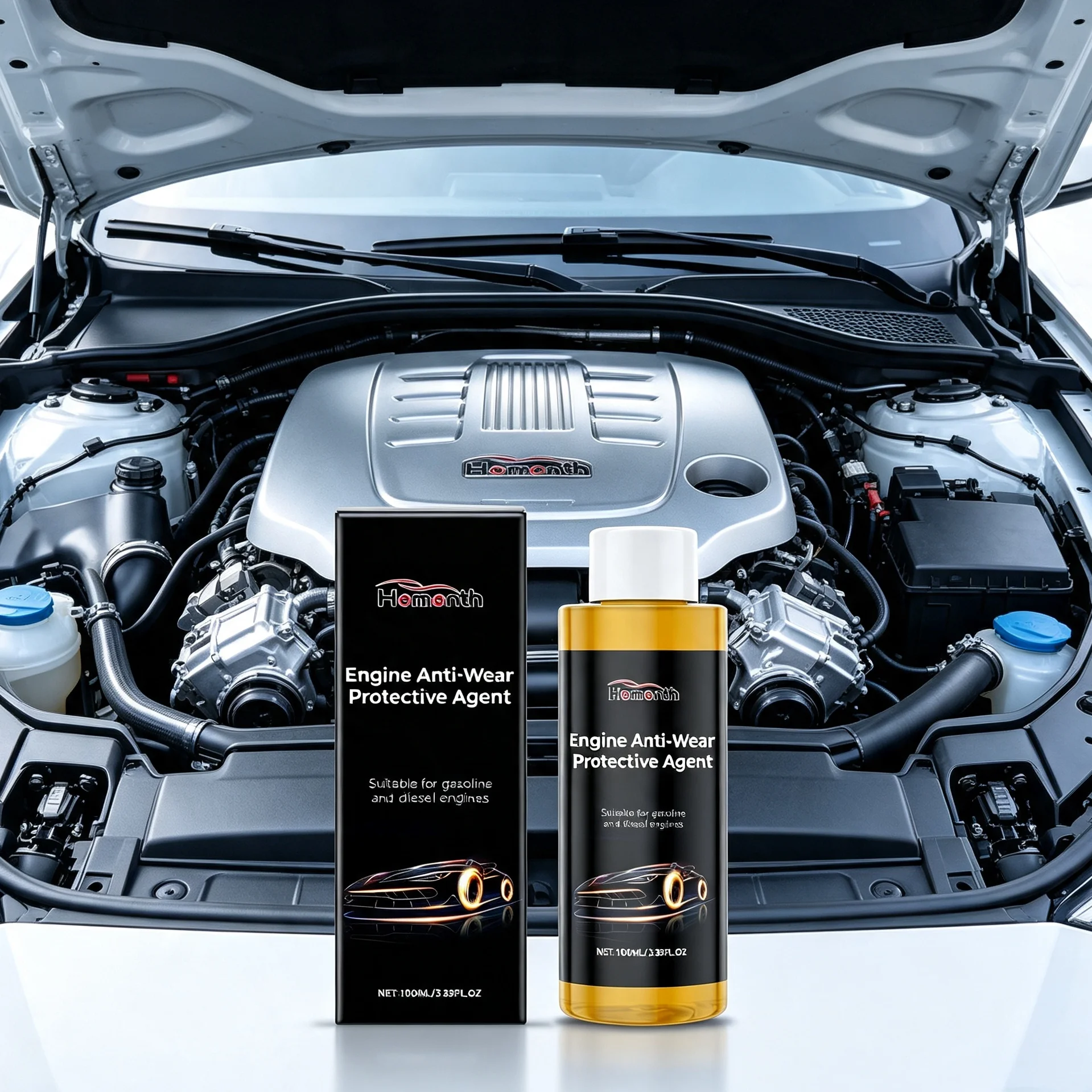 Engine Repair Additive Anti-Wear Oil Treatment Fix Blue Smoke Oil Consumption Extend Motor Life Auto Maintenance Fluid