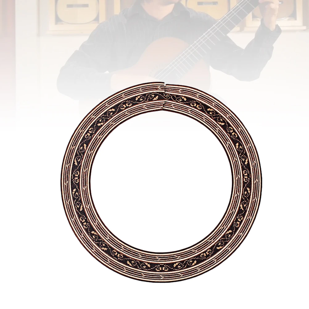 

Classical Guitar Hole Decal Applique Acoustic Cover Guitar Decals Inlay Rosette Wood Strips Fits Electric Bass