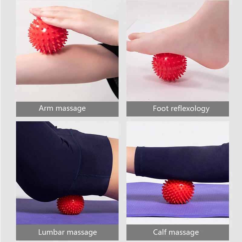 Hedgehog Ball 6cm Yoga Massage Ball Fitness Fascia Ball Grip Ball Foot Massage Relaxation Prick Ball