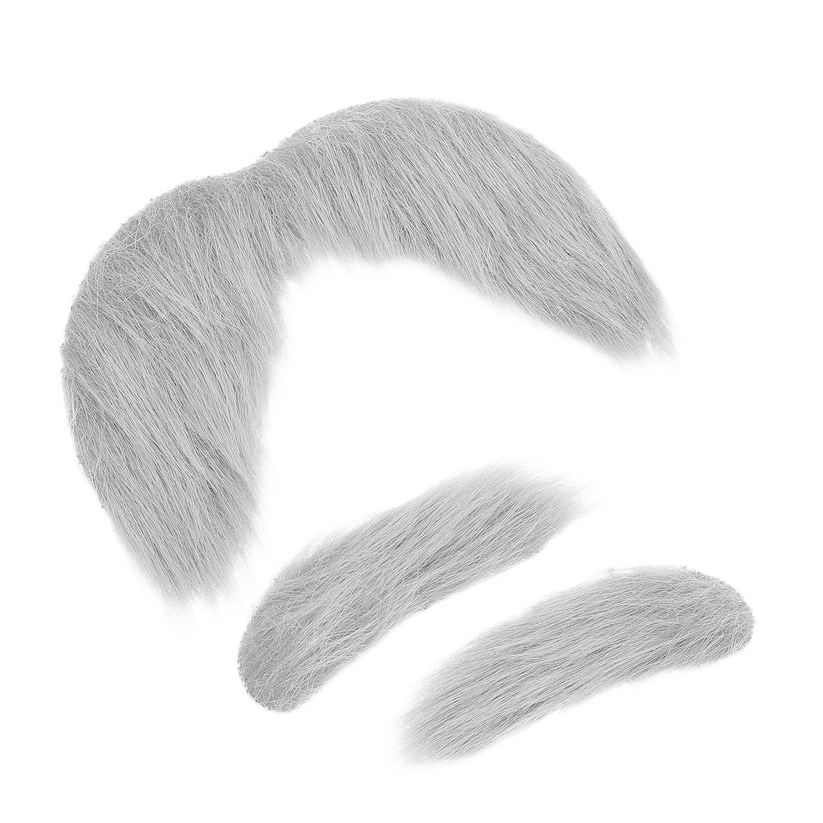 Ensemble de fausses barbe et sourcils pour hommes, 3 pièces, Costume d'halloween auto-adhésif, sourcils épais et amusants, accessoires pour cheveux du visage