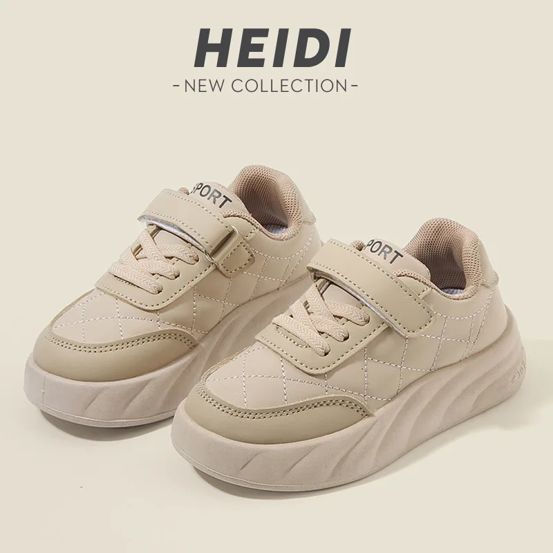 الأطفال ربيع الخريف بلون أحذية رياضية خفيفة الوزن صبي الفتيات لينة سوليد أحذية اللوح عادية متقلب العلوي حذاء أبيض