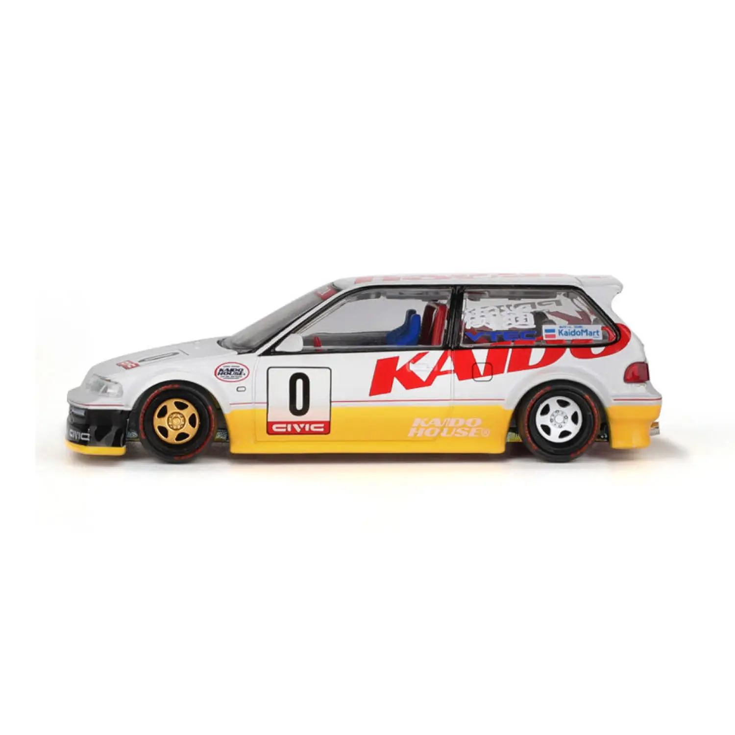 Kaido House + MINIGT 1/64 Honda Civic (EF) Kanjo V1 KHMG139 Carros