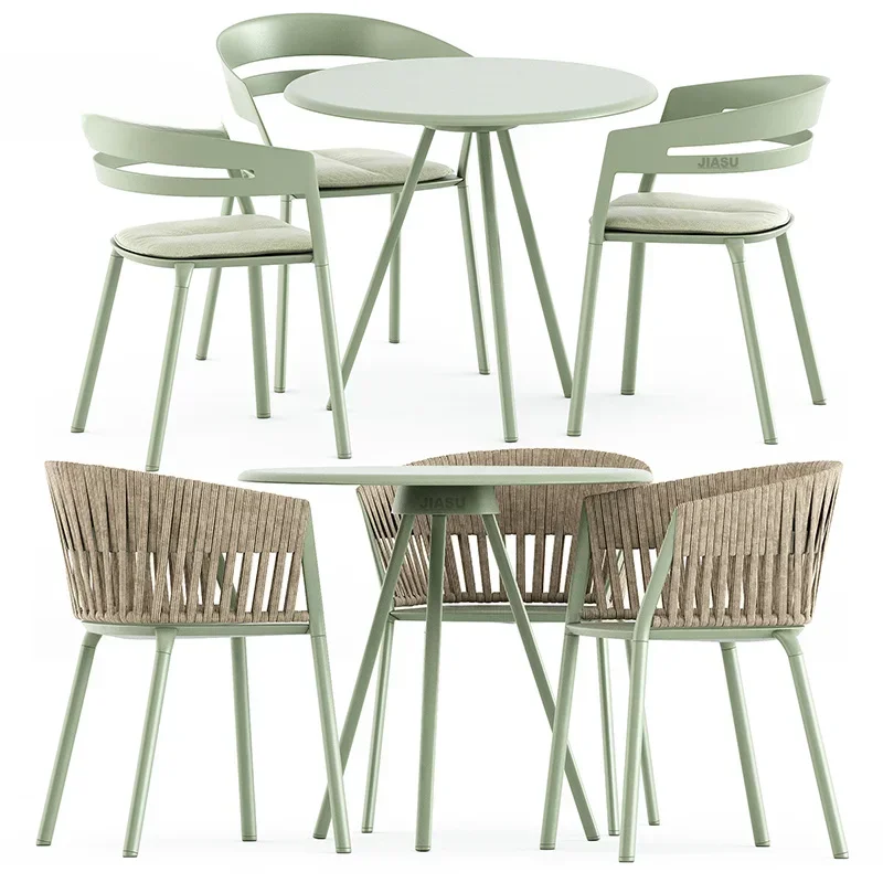 

'Outdoor Furniture Steel 4 Pcs Sling Balcony Table And Chair Garden Sets