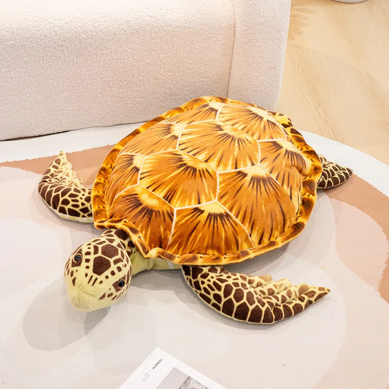 

Simulation Sea Turtle Plush Toy Sea Turtle Plushies Soft Cute Stuffed Tortoise Animal Toy Home Decoration lifelike Sea Turtle