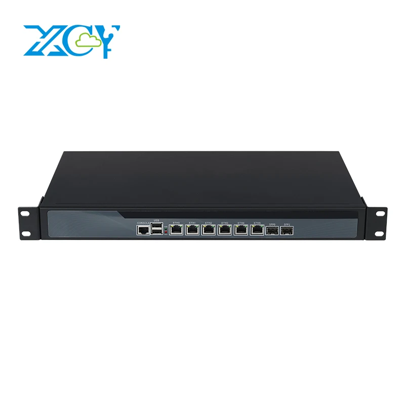 

1U Rackmount Firewall Router Сетевой сервер Intel Celeron J6412 Процессор 6*1000M Intel 82574L Ethernet 2*SFP Intel i350