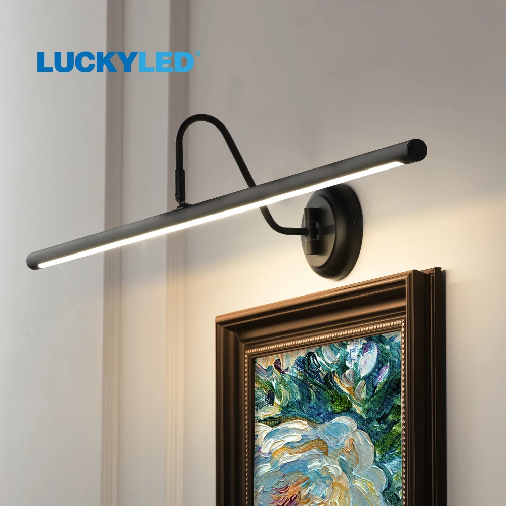 

LUCKYLED Wall Light 43CM 55CM Wall Lamp Inside American Wall Light Sconces Arm Swing Picture Light Free Shipping