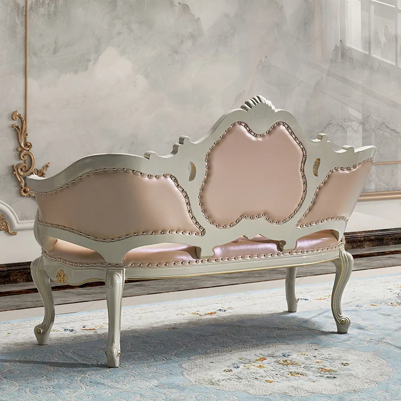 

YFY European sofa, living room concubine chair, American light luxury leather solid wood sofa