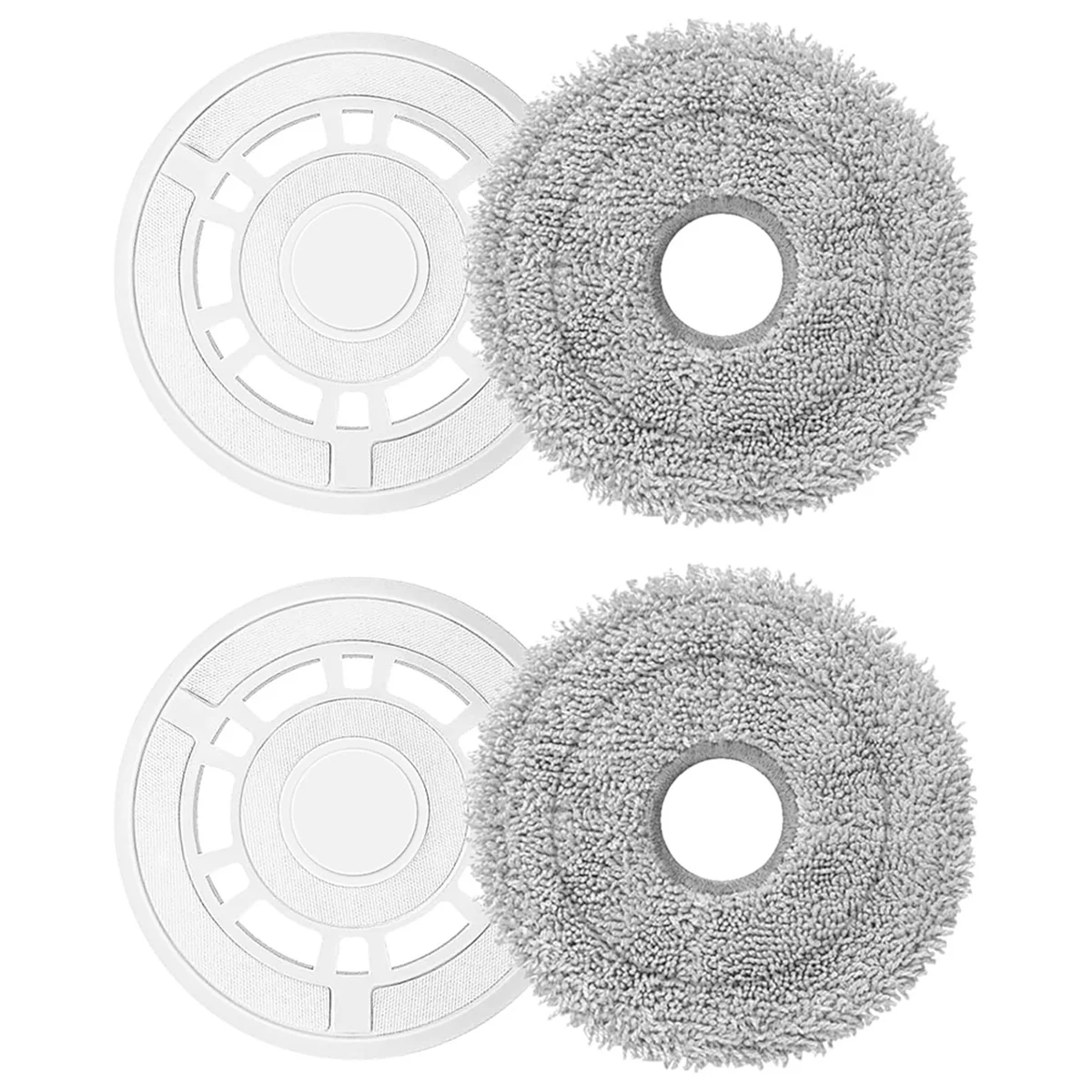 FNJK-kain pel dengan pegangan, suku cadang pengganti penyedot debu Robot Kombo untuk Ecovacs Deebot T30 Pro Omni/T30 Omni/T30S/T30S