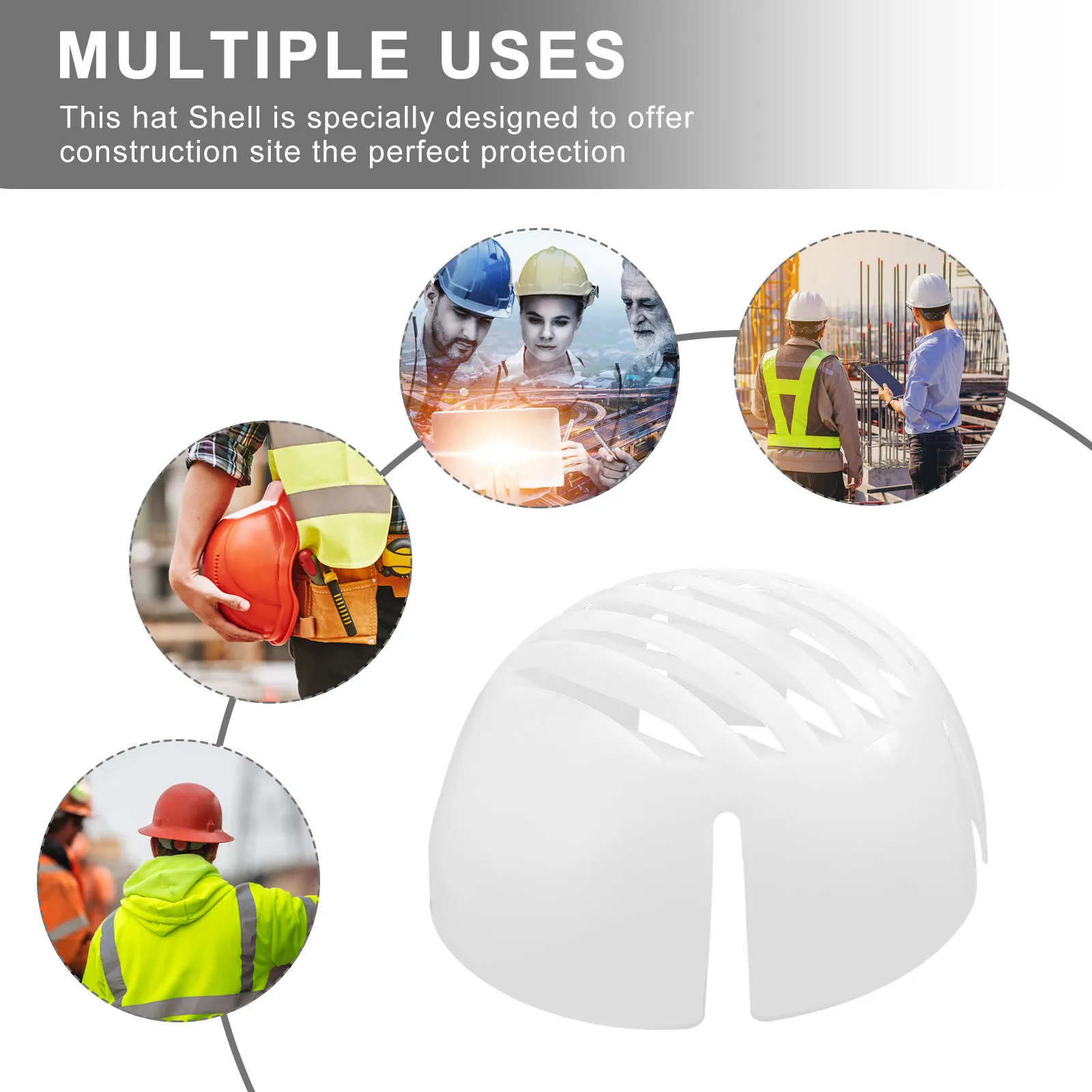 1Pcs Anti-Collision Safety Shell Breathable Lightweight Hard Hat Shell for Construction Workers Electricians Mechanics