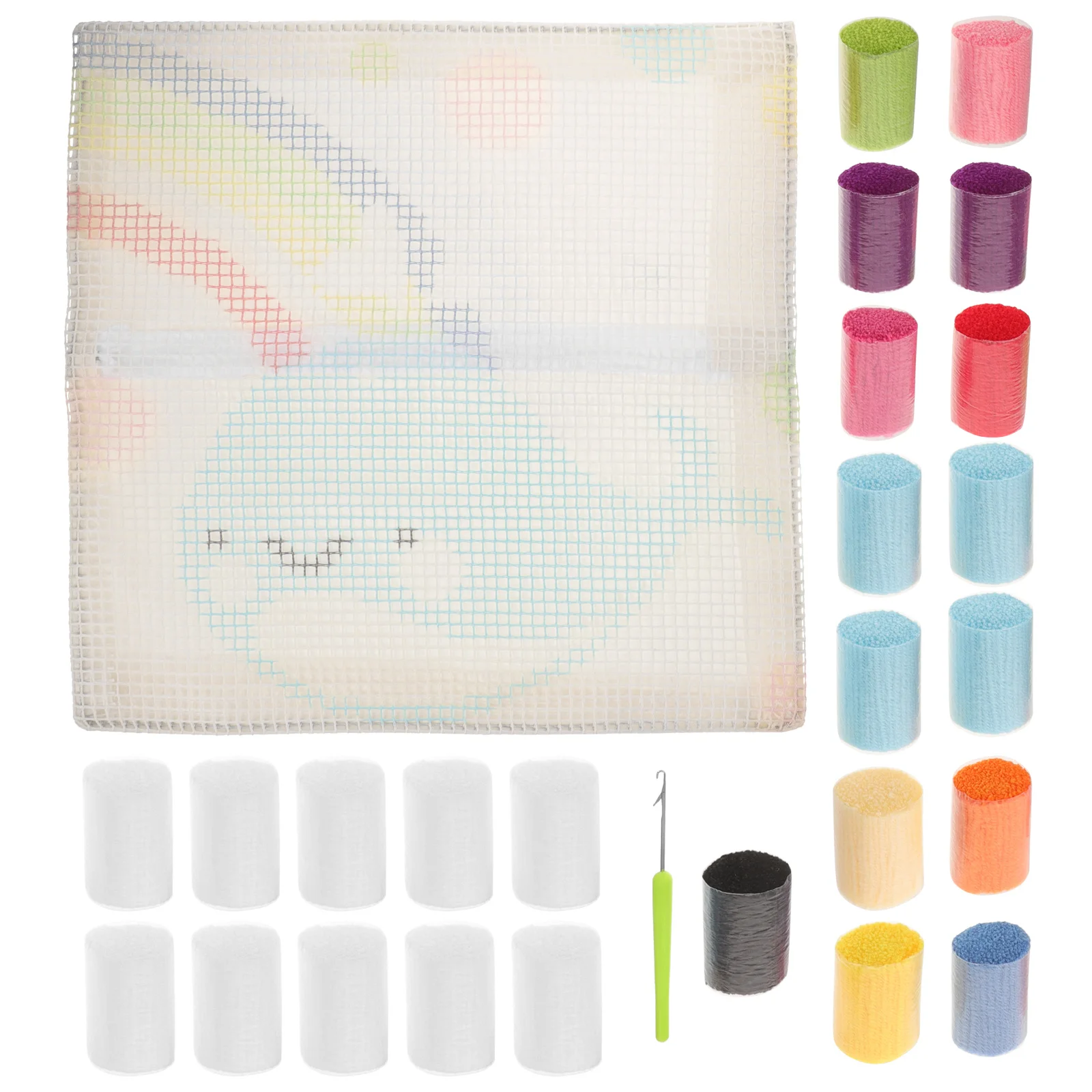 1Set Stich Stickerei Kit DIY Cartoon Design Kissen Latch Haken Kissen Handwerk Kits Home Decor Latch Haken Kissen