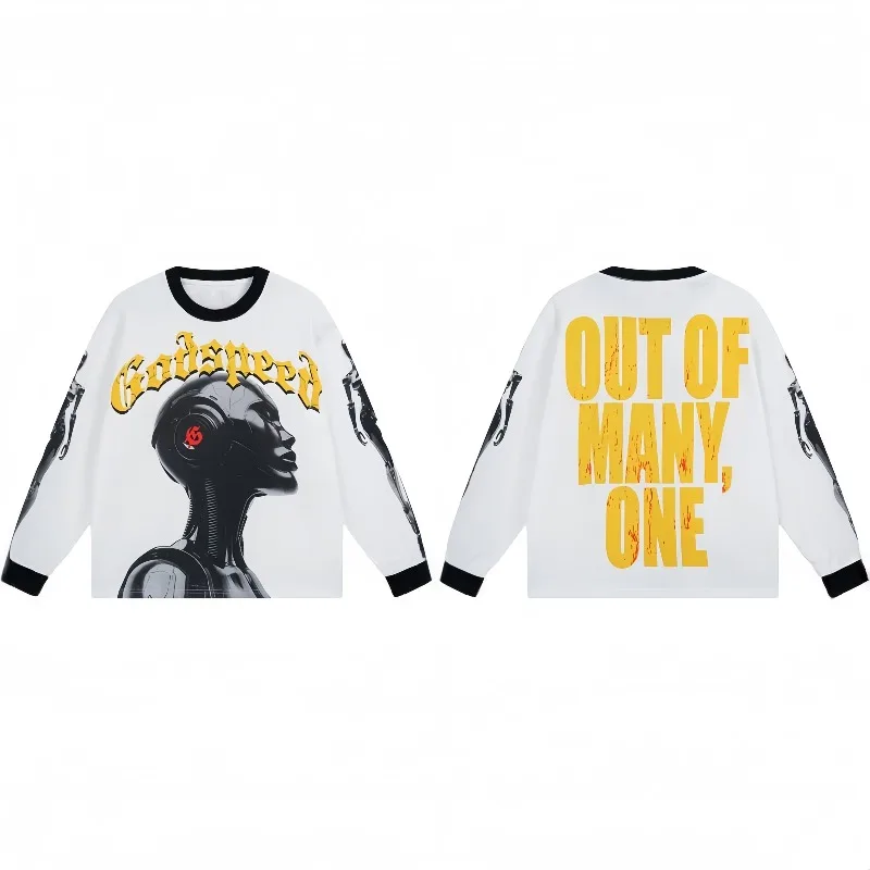 

Men's Motorcycle Riding T Shirt 3D Printed Quick Dry Long Sleeve Lightweight Breathable Fashion Biker Shirt