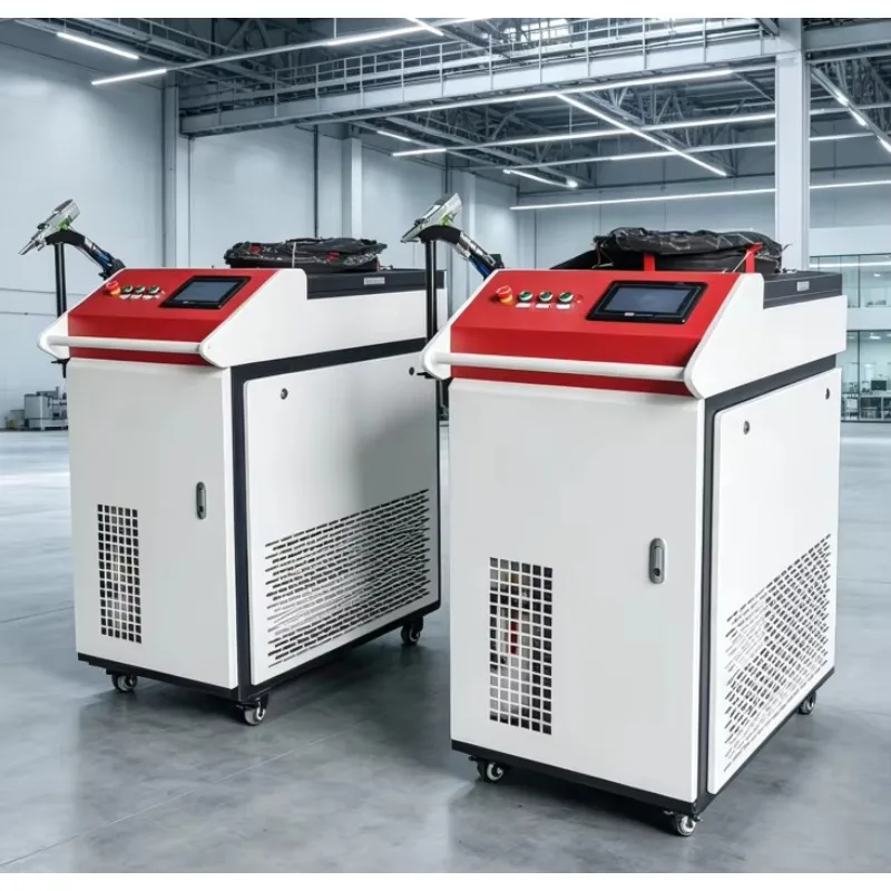 Professional Handheld Fiber Laser Welder with Cleaning and Cutting Functions for Tanks Pipes Frames Cabinets and Guardrails