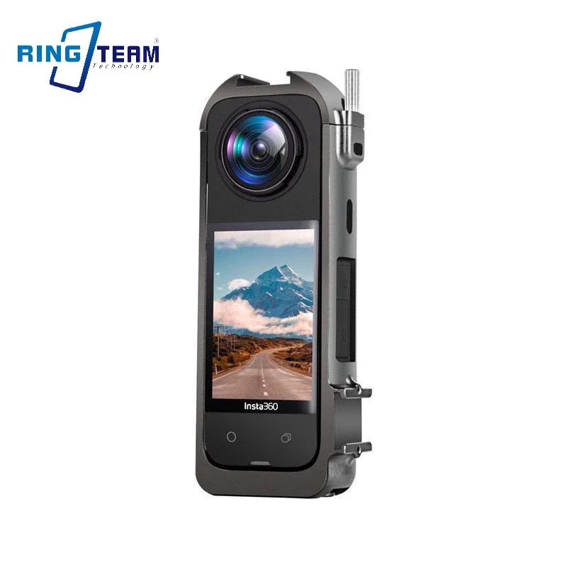 إطار واقي لـ Insta360 X4 ، سبائك الألومنيوم ، قفص أرنب ، حافظة واقية مع حذاء بارد ، ملحقات Insta ، X4