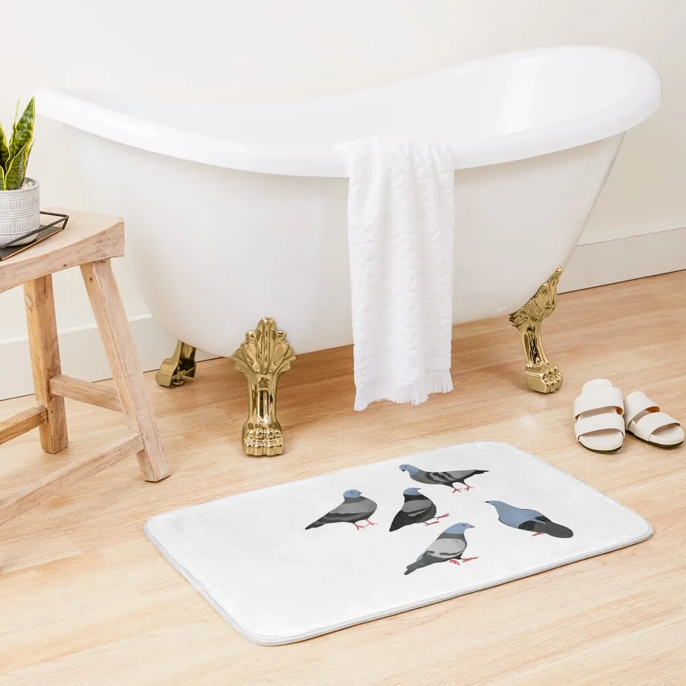 

Design 33 - The Pigeons Bath Mat Anti-Slip Bathtub Bathroom Supplies Kitchen Mat